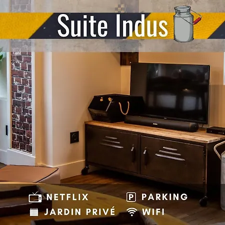 Appartement Indus - Jardin, Netflix Et Parking - Le Manoir Aux Pommes Orbec